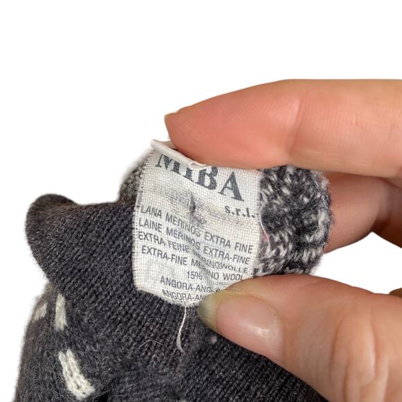 Vtg Pier Antonio Gaspari Avant Garde Merino Wool Plaid Patchwork Cardigan SZ L - Picture 8 of 10